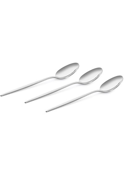 Buy Vexana 3-Piece Table Spoon Set, Silver - 21 cm in UAE