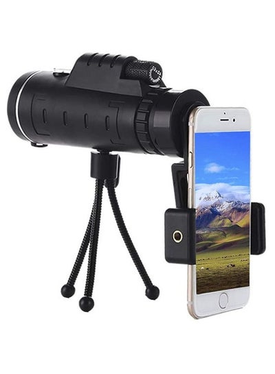 Buy Portable Monocular Telescope With Compass, Mobile Phone Clip And Triangle Support in UAE