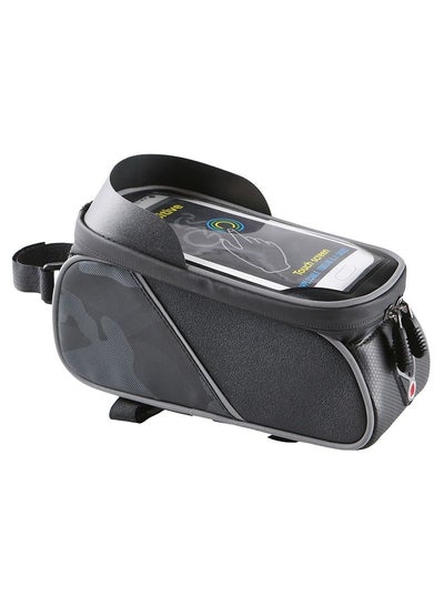 Buy Bike Phone Front Frame Bag - Waterproof Bicycle Top Tube Cycling Phone Mount Pack with Touch Screen Sun Visor Large Capacity Phone Case for Cellphone Below 6.5'' iPhone14 Plus xs max in Saudi Arabia