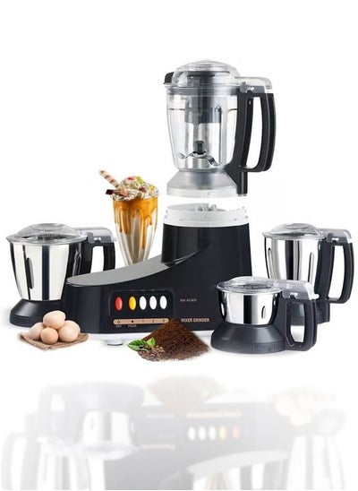 Buy 1000W Food Processor With 3 Stainless Steel Bowls in Saudi Arabia