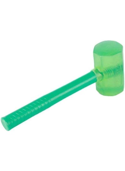 Buy Silicone Hammer Mallet with Plastic Handle Indoor Soft Safety Perfect Tools Rubber Hammer, Rubberized Hammer, Green in UAE