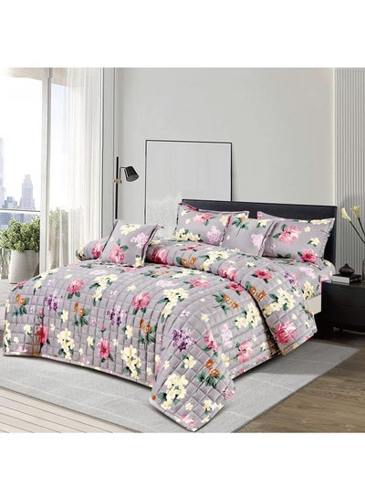 Buy Soft velvet winter comforter set, 4-piece system, compressed filling, quilt size 170 x 220 cm in Saudi Arabia