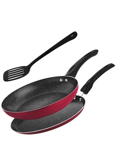 Buy Non Stick Frypan 24 Cm & Crepe Pan 24 Cm Cookware Set With Turner in UAE