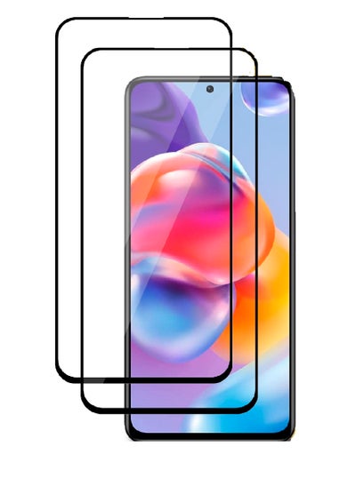 اشتري 2 Pieces Tempered Glass Screen Protector 5D Designed For Xiaomi Redmi Note 11 Pro Plus Full Glue Edge to Edge Full Screen Coverage And Bubble Free في الامارات