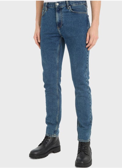 Buy Mid Wash Slim Fit Jeans in Saudi Arabia