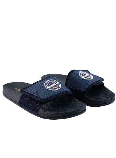 Buy PLAYERO NAVY POOLSIDE SLIDERS in UAE