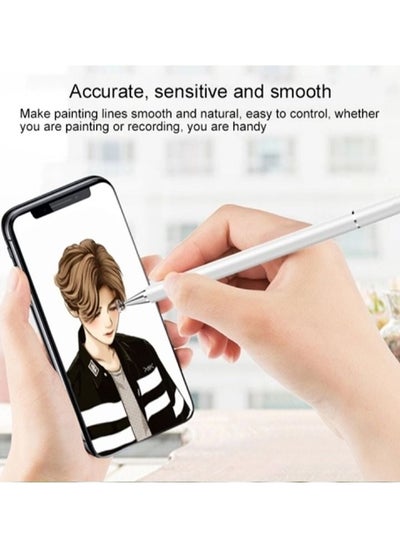 Buy Universal Stylus Pen for Apple iPad Pencil Android Samsung Tablet Pen White in UAE