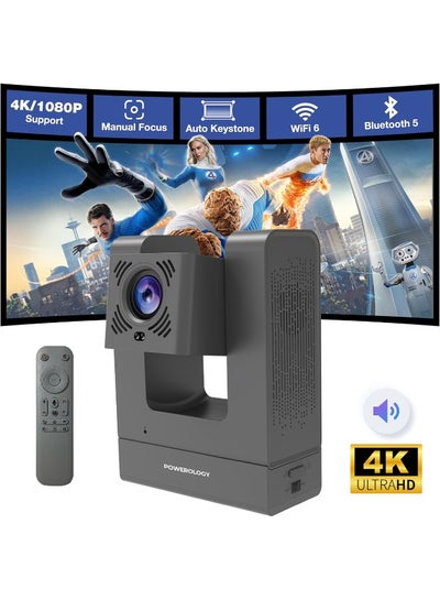 VisionArc Portable Smart Projector / Android 12 / 200 inch Ultra Wide ...