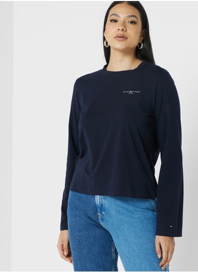 Buy Crew Neck Logo T-Shirt in Saudi Arabia