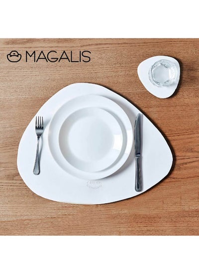 Buy leather placemat white in Egypt