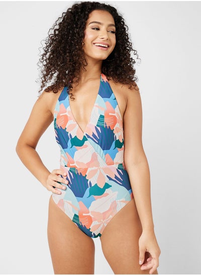 Buy High Leg Printed Swimsuit in Saudi Arabia