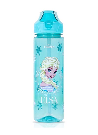 اشتري Disney Frozen Princess Elsa 2-In-1 Tritan Water Bottle - Baby Green (650ml) في الامارات