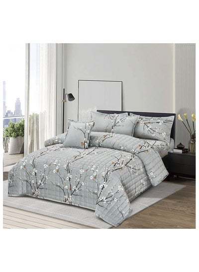 Buy Soft velvet duvet cover set, 6-piece system, compressed filling, quilt size 230 by 250 cm in Saudi Arabia