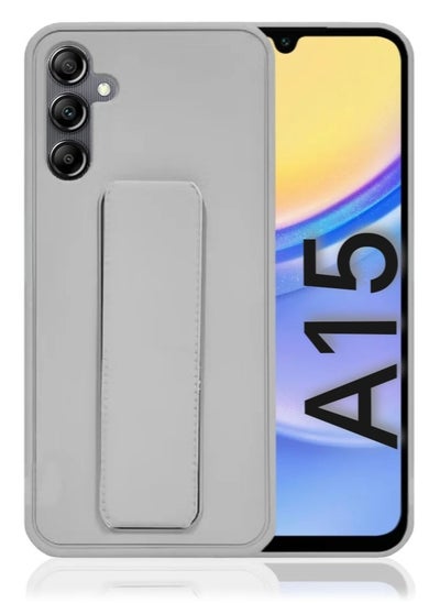 Buy Case Cover For Samsung Galaxy A15 With Magnetic Hand Grip 3 in 1 Grey in Saudi Arabia