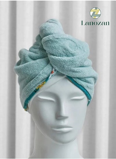 Buy Hair Towel Size 75*28*1.5cm Pistachio in Saudi Arabia