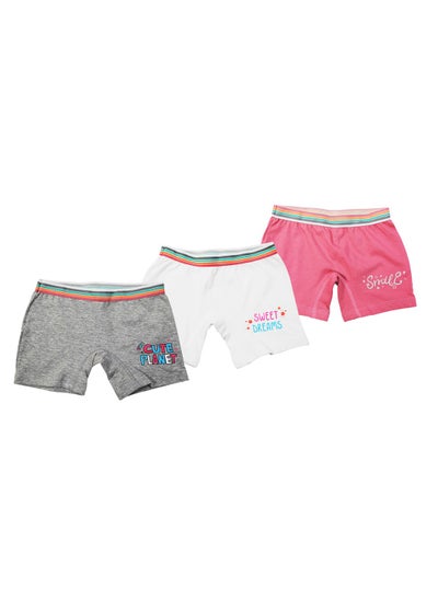 Buy Short set for Girls -  3 pieces-Color and Print May Vary in Egypt