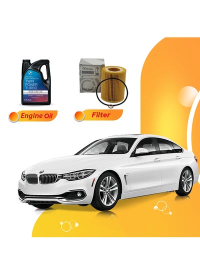 اشتري 420I 5 Liters 5W30 Bmw Oil And Original Filter في الامارات