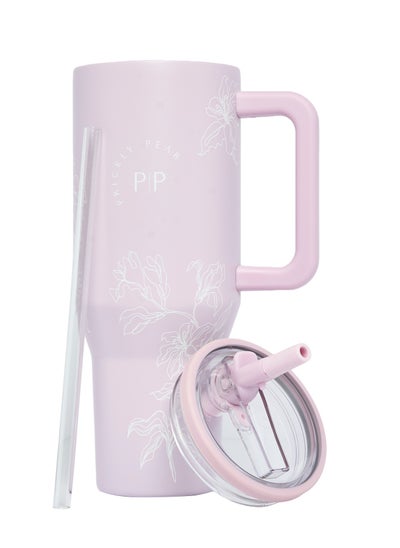 Buy Stainless Steel 40 Oz Hydrator Water Bottle Floral Pink in UAE