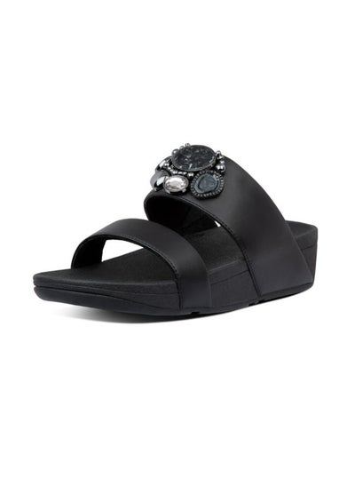 Buy 049-484_Rosa Cluster Slides-Black AM2001 in UAE