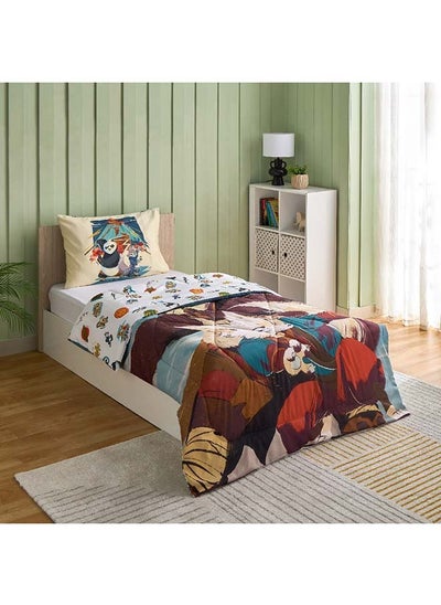 اشتري Kung Fu Panda 2-Piece Single Comforter Set 220 x 135 cm في السعودية