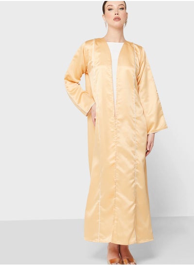 Buy Satin Abaya With Sheila in UAE