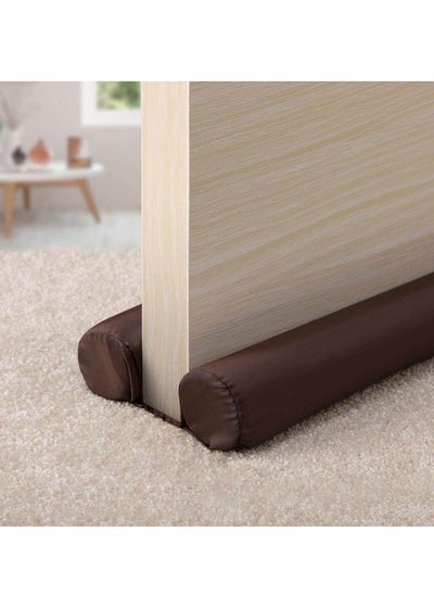 اشتري Double Sided Adjustable Waterproof Soundproof Windproof Door Sweep Brown في السعودية