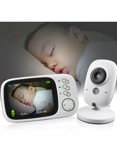 Buy 3.2inch LCD Display Wireless Babies Video Monitor With Night Vision Temperature Monitoring Two-Way Voice Intercom Baby Monitor Baby Safety in Saudi Arabia