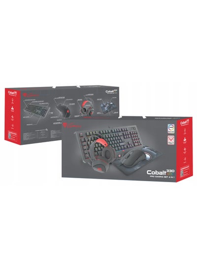 Buy Genesis Cobalt 330 RGB Pro Gaming Set 4 IN 1 in UAE