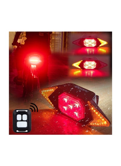 Buy Rechargeable Bike Turn Signals, Rear Bicycle Light LED Bike Rear Light Waterproof Rear Light Cycling Rear Light Cycling Safety Lights High Visibility fit Handlebars, Saddle Rears, Cargo Carrier in UAE