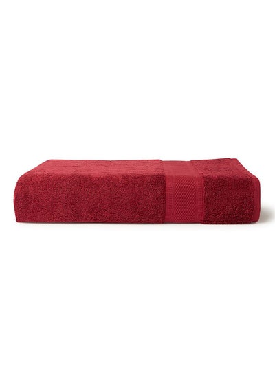 Buy New Generation Bath Sheet 450 GSM 100% Cotton Terry 80x160 cm -Soft Feel Super Absorbent Quick Dry Red in UAE