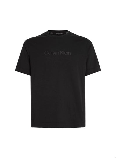 Buy Men's Gym T-Shirt, Cotton, Black in UAE