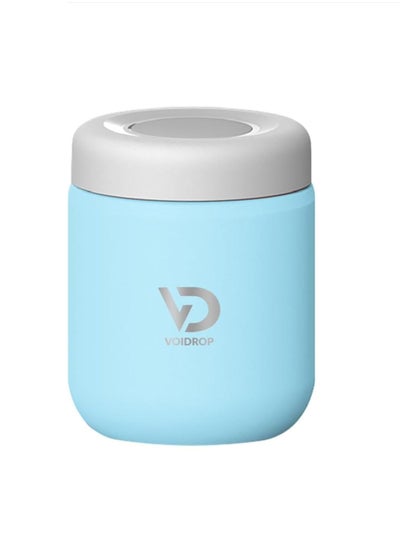 اشتري Voidrop 500ml Sky Blue Food jar Thermo lunch box for kids hot food Soup Thermos for Hot Food Wide Mouth Vacuum Insulated Food Jar في الامارات