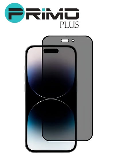 Buy Privacy Anti-Spy Tempered Glass Screen Protector For Apple IPhone 14 Plus Black in Saudi Arabia