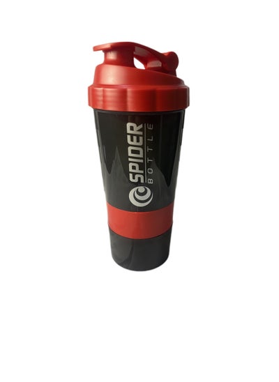 Buy Spider shaker bottle red 500ml for gym, school and car in Egypt