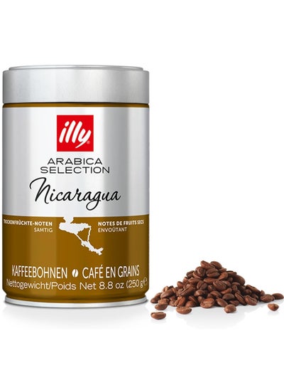 Buy illy Arabica Selections Nicaragua Whole Bean Coffee, 100% Arabica Bean Single Origin Coffee, No Preservatives, 8.8oz (Pack of 1) in UAE