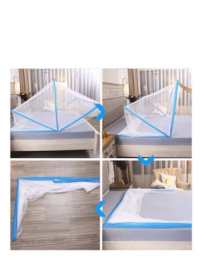 Buy Foldable, Mobile Mosquito Net For Bed - Suitable For Adults And Children - Protects From Mosquitoes And Insects - For Bedrooms And Used As A Tent In Outdoor Places - Medium Size 130 * 190 Cm in Egypt