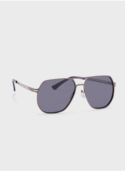 Buy Polarized Lens Oversize Aviator Sunglasses in UAE