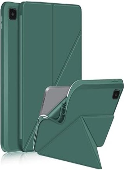 اشتري Dl3 Mobilak Compatible with iPad 10.2-Inch (9th/8th/7th Generation, 2021/2020/2019) Case, Smart Stand, Pencil Holder, Shockproof Slim Lightweight Leather Cover, Modern Abstract Design - Green في مصر