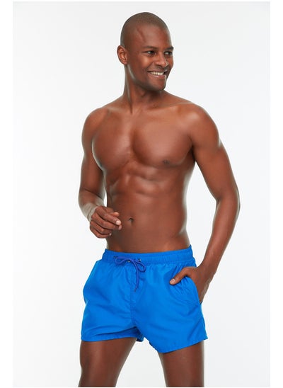 Buy Blue Men's Extra Short Basic Swimsuit Sea Shorts in Egypt