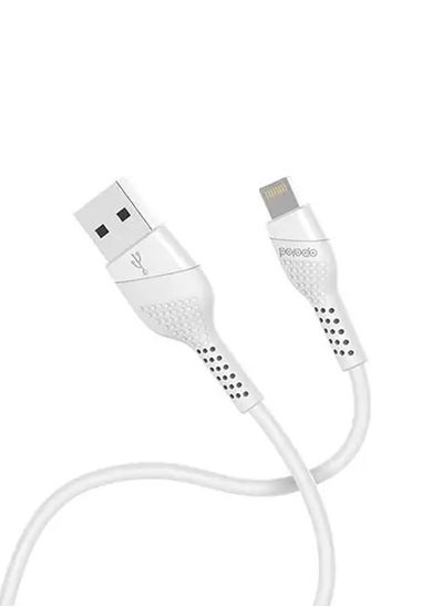 Buy PVC Lightning Cable 1.2m - White in UAE