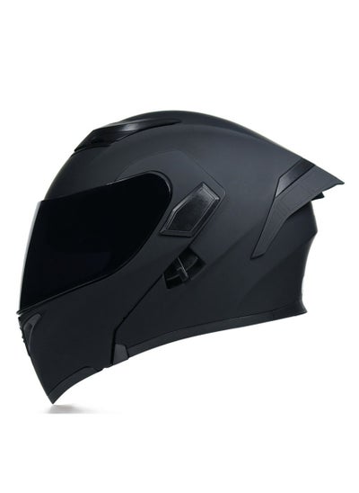 Buy New Double Mirror Helmet Semi Full Cover Four Seasons Motorcycle Helmet in Saudi Arabia