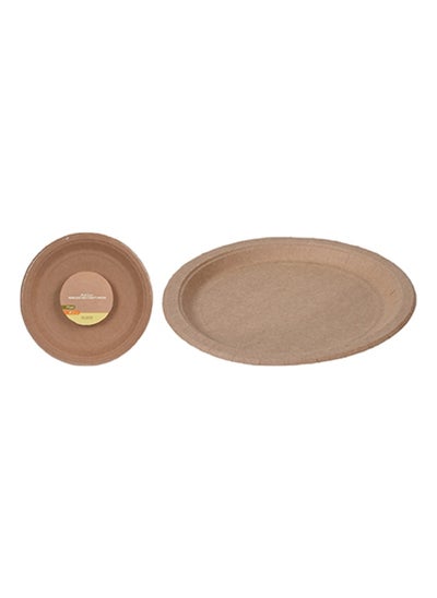 Buy Pack Of 10 Plate Kraft Paper 22.5Cm in UAE