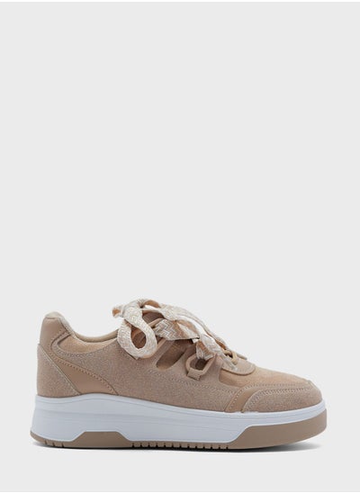 Buy Low Top Sneaker With Chunky Lace Detail in UAE