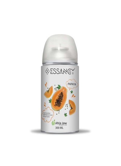 Buy Ahla Jaw, Papaya Aroma Aerosol (Fruity) 300ml, Fragrance Aroma Air Sprayer, Anti-Allergic Ingredients, Aroma Therapy, For LCD Diffusers, Manual Use, Refreshes, Reduce Unpleasant Odors, Long Lasting in UAE