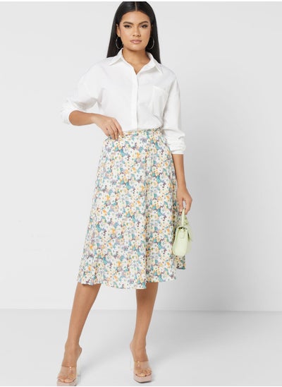 Buy Ditsy Print Skirt in UAE