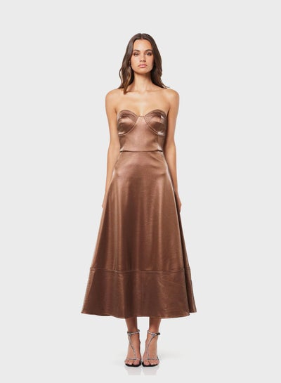 Buy Strap Detail Tiered Dress in UAE