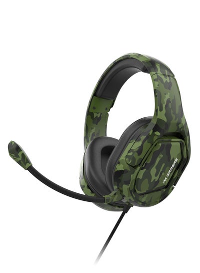 اشتري GX500 Premium Over Ear Wired Gaming Headset for PS4/PS5/XBox/Switch/PC - Green Camouflage في السعودية