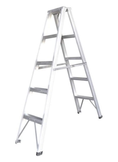 Buy EMC Aluminium Foldable Double Sided Ladder 5 Step in UAE