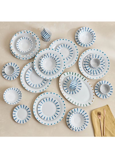 Buy Dot Island 32-Piece Dinner Set 35 x 2.6 x 24 cm in Saudi Arabia