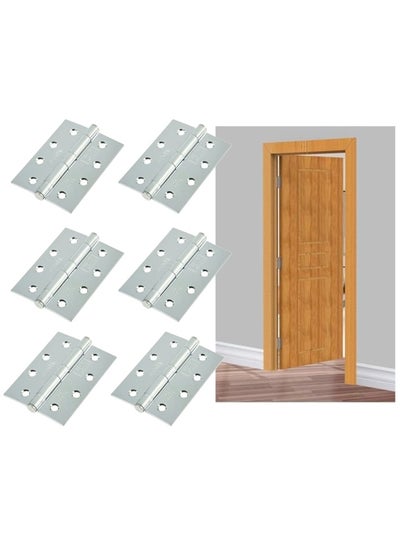 Buy Pack Of 6 M.S. Hinges 4 Inch Heavy Duty in UAE